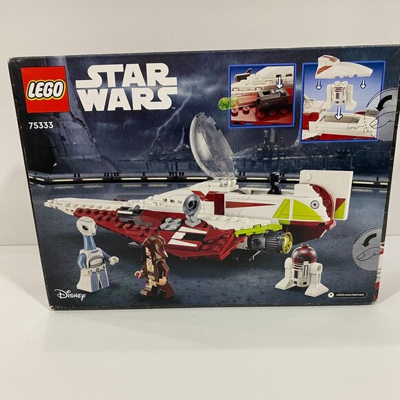 RETIRED LEGO Star Wars Obi-Wan Kenobi Jedi Starfighter 75333 Building Toy Set NI - Picture 1 of 7